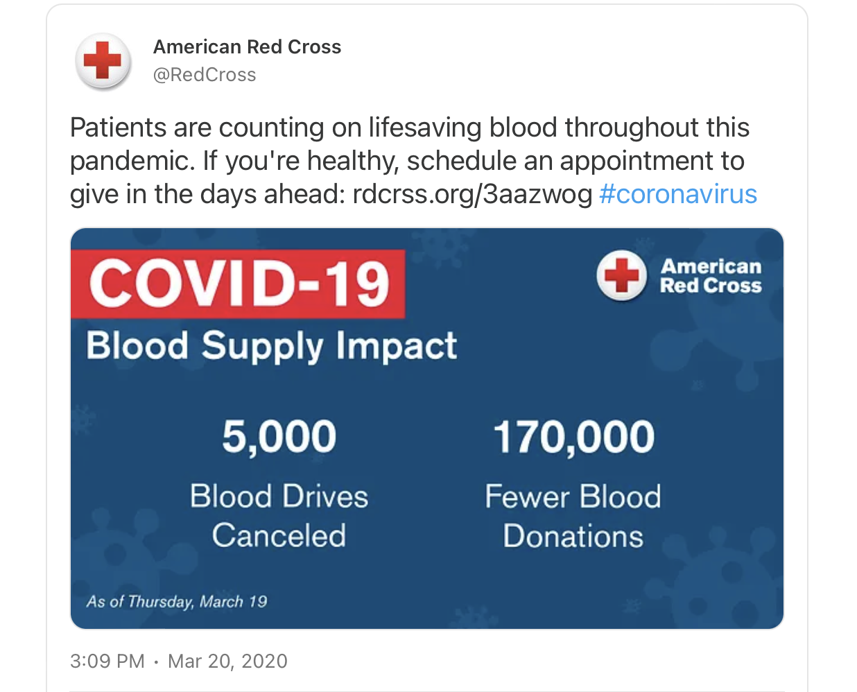 RedCross Tweet